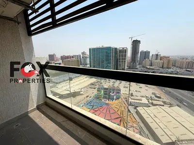Gym, pool, mosque & aqua park | Luxury 2BR for annual rent in Ajman | Built-in wardrobes | Stunning