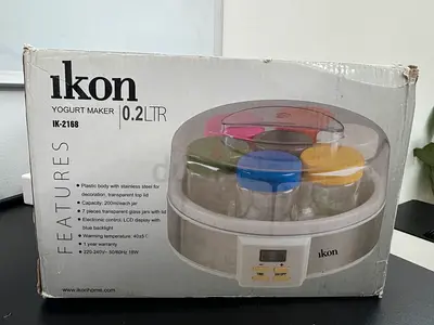 Ikon IK-2168 Yoghurt Maker, 7x 0.2L jars, 6x lids