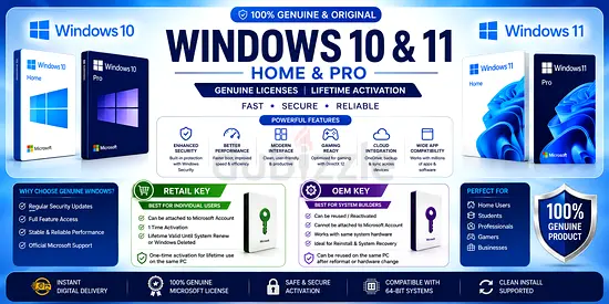 Window 10 11 pro genuine key