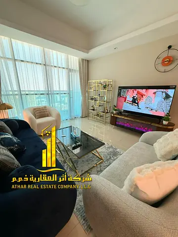 🏢 أفخم شقة غرفة وصالة للإيجار الشهري في غلفا تاور ✨ مع جيم – مسبح – باركن مجاني – تصميم سوبر ديلوكس 🔹 استمتع بإقامة راقية في واحدة من أرقى أبراج عجم