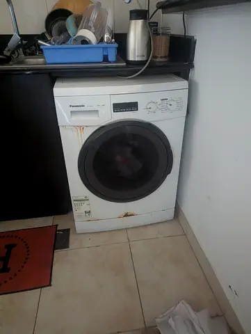 Used Panasonic Front-Load Washing Machine — Needs Repair, Good for Parts