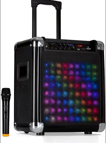 [100% BRAND NEW IN BOX] Auna Moving 80.2 LED Mobile PA Karaoke Speaker - German Brand