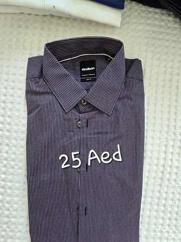 Men's striped long sleeve shirt
