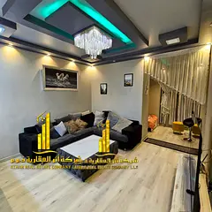 Luxury apartment for monthly rent, two bedrooms and a hall with a sea view, fully furnished with hig