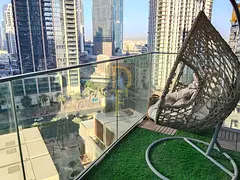 Burj khalifa view , fountain view , close to dubai mall metro station , 2 bedroom furnished for sale