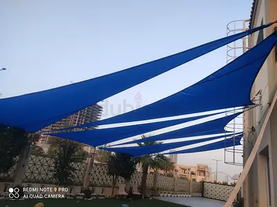 Blue Outdoor Shade Sail awning Sun shade