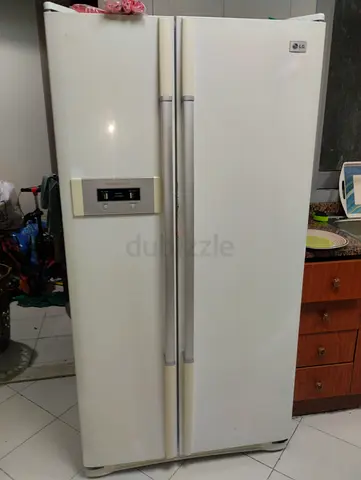 LG Side-by-Side Refrigerator 2-Door (White) - Good Working Condition