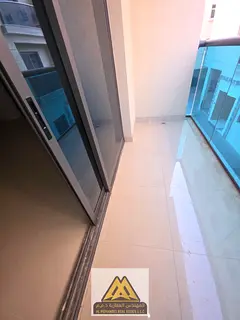A spacious one-bedroom apartment with a balcony in the Al Hamidiya area, near the Ajman Court and Un