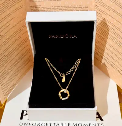Original Pandora Shine Jewelry Set – Necklace, Bracelet & Ring