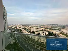 GOLF VIEW STUDIO | SEMI-FURNISHED | BALCONY | VACANT & READY