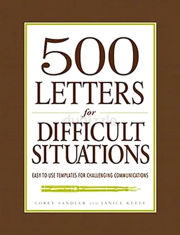 500 Letters for Difficult Situations by Corey Sandler | E-Book PDF