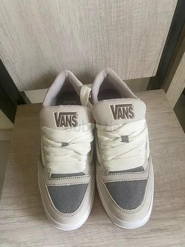 Vans low-top sneakers, light grey/white, gently used