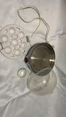 Electric Egg Boiler/Cooker with Measuring Cup and Poacher Tray - Used