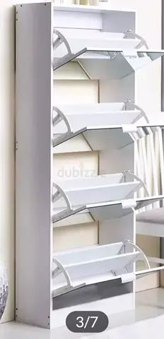 UESD 4-Tier Mirrored Shoe Cabinet