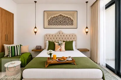 Brand New Studio at Azizi Beachfront with balcony