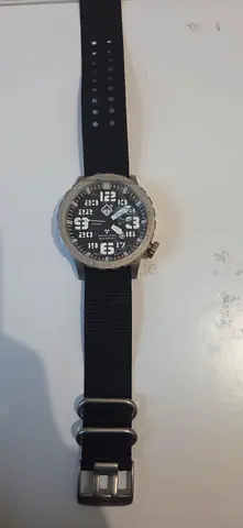 Hazard 4 watch with black nylon strap