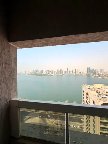 Apartment for Annual Rent in Sharjah Location: Al Majaz 3 with a beautiful sea view