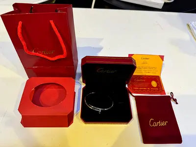 Carter nail bangle highly quality best for gift (Silver)