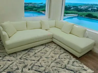 Expensive quality west elm 4 seater lshape sofa