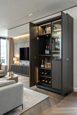 modern bar cabinet