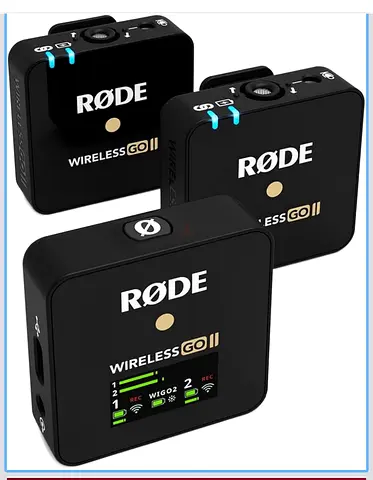 Rode microphone wireless II Dual channel