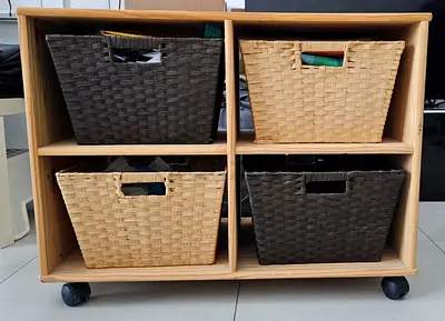 Multi-Purpose Storage Trolley with Wheels