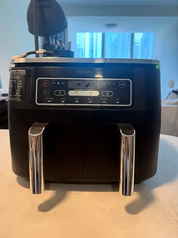 Ninja Dual Air Fryer - Compact Electric Cooker (Good Working Condition) - slight superfical damage