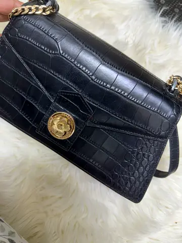 Charriol Laetitia Crocodile-Embossed Leather Crossbody Bag