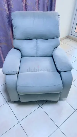 Comfortable Grey Recliner Armchair