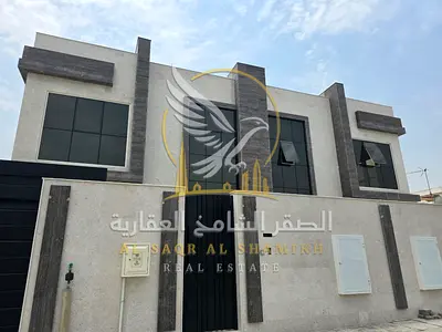 A brand new villa in Al Jazat available for annual rent Features include central air conditioning spacious living areas