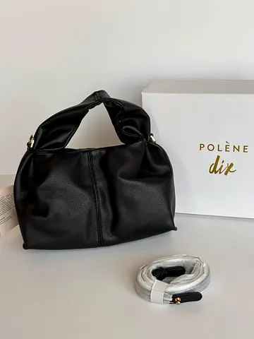 Polene handbag with sling black