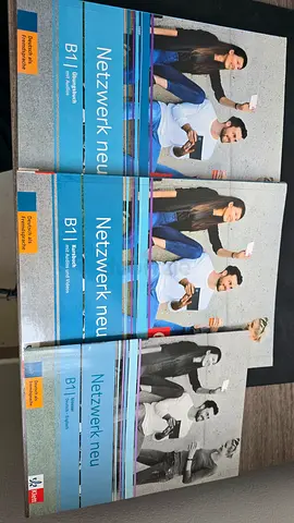 Netzwerk neu B1 Ubungsbuch + Kursbuch + Glossar set new condition German book