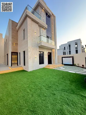 فيلامودرن للبيع ارضى واول وروف مع رسوم التسجيل والتمليك تملك حرتصمييم فلل دبى على شارع الامارات مباشر.