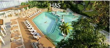Waterfront Living | Skyline View | 1BHK layout