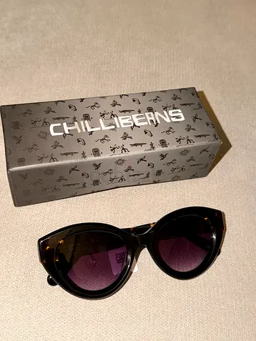 Chilli Beans Round Sunglasses with Case - Brand new