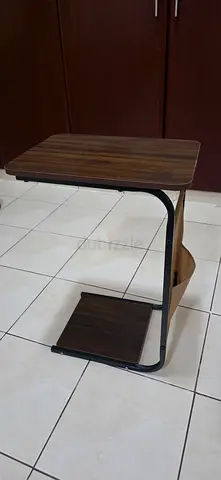 Compact Study Desk with Shelf - Dark Wood Finish can be used as side table for bedroom