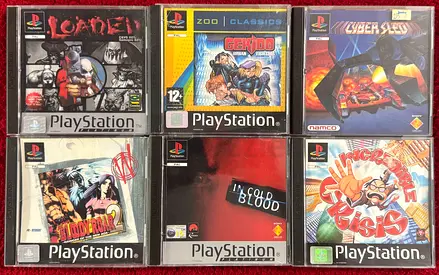 Ps1 games AED 350