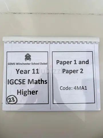 IGCSE Past Paper Booklet Math