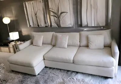 Crate and barrel Lounge Deep Lshape sofa for sale