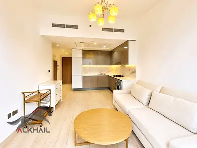 Furnished 1-Bedroom Apartment | Chiller Free | Community View | Azizi Riviera 15