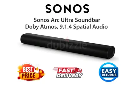 Sonos Arc Ultra Soundbar in Dubai, 9.1.4 Spatial Audio LC24GK - New, All Accessories - FREE DELIVERY