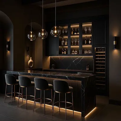 Modern bar cabinet