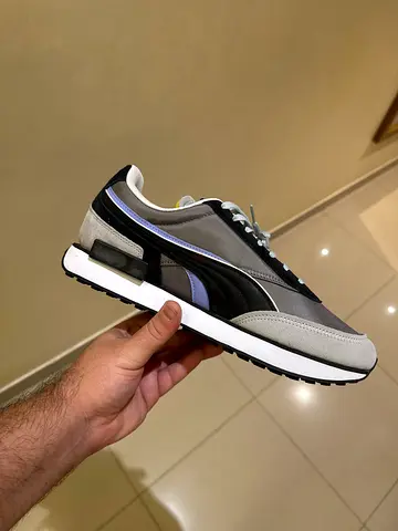 Puma rider casual sneakers - grey/black, brand new