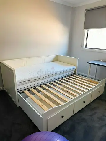Ikea hemness daybed with 2 new ikea mattress like new