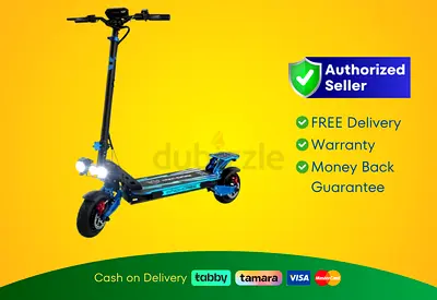 Wind Horse Electric Scooter 3600W 65KM Range 80KM Speed, H8 - Blue | Brand New | Warranty | FREE D