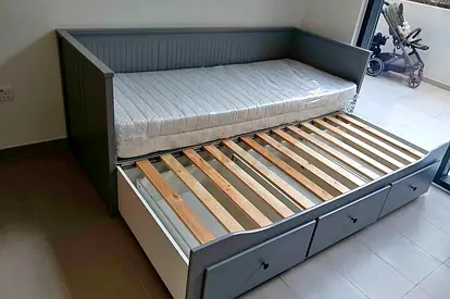 IKEA Hamnes day bed with 2 mattress and 3store