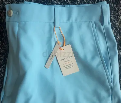 Peter Millar Mens Cottage Blue Golf Shorts (Brand New)