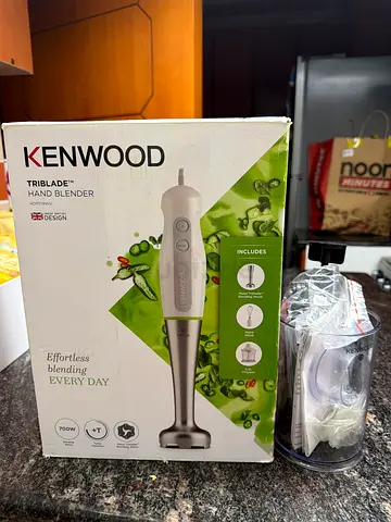Kenwood Triblade Hand Blender with Accessories - Good Condition