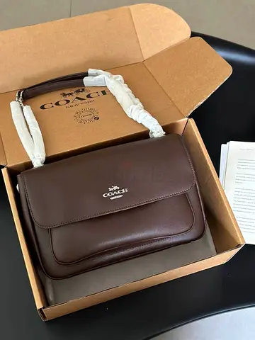 COACH Brown Leather Shoulder Bag - New in Box