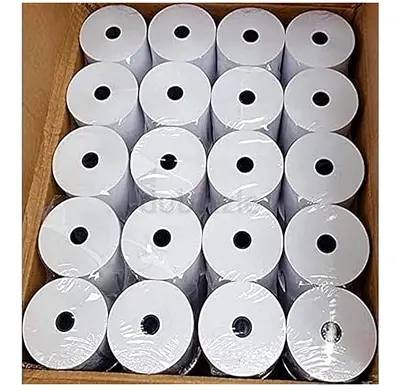 Thermal Receipt Paper Rolls - Pack of 50 (57mm x standard) - Unused
